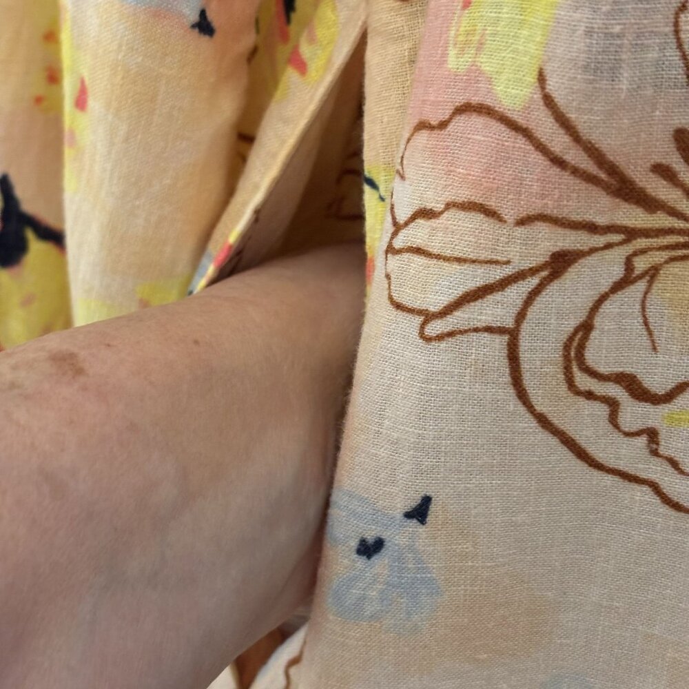 Style & Co. Floral Print Long Sleeve Button-Front Midi Dress Petite Medium - Picture 6 of 15